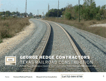 Tablet Screenshot of georgehedgecontractors.com